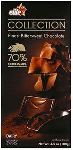 Elite Collection 70% Bittersweet Chocolate Bar - 3.5 OZ