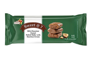 Elite Sweet @ 7 Chocolate Covered Wafers with Hazelnut Cream - 4.2 OZ
