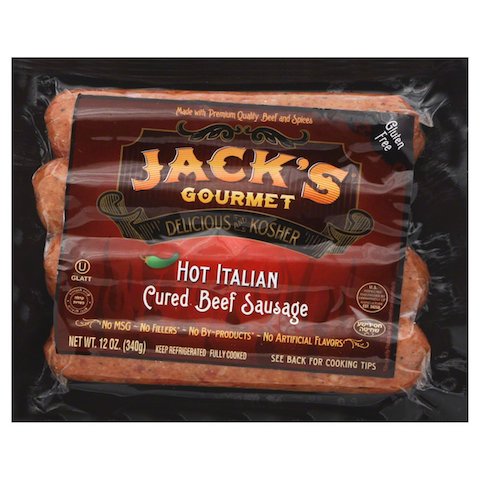 Jacks Gourmet Hot Italian Sausage