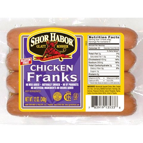 Shor Habor Chicken Franks