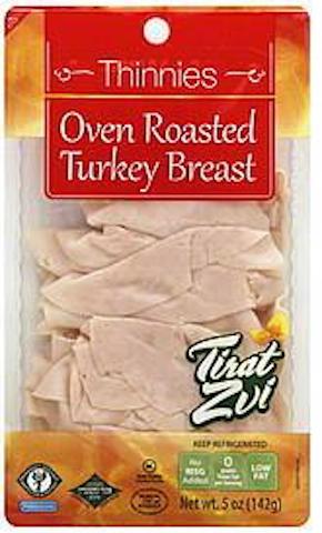 Thin Sliced Oven Roasted Turkey Breast - Tirat Tzvi